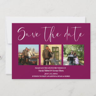 Wine Red Couple Photos Wedding Save the date