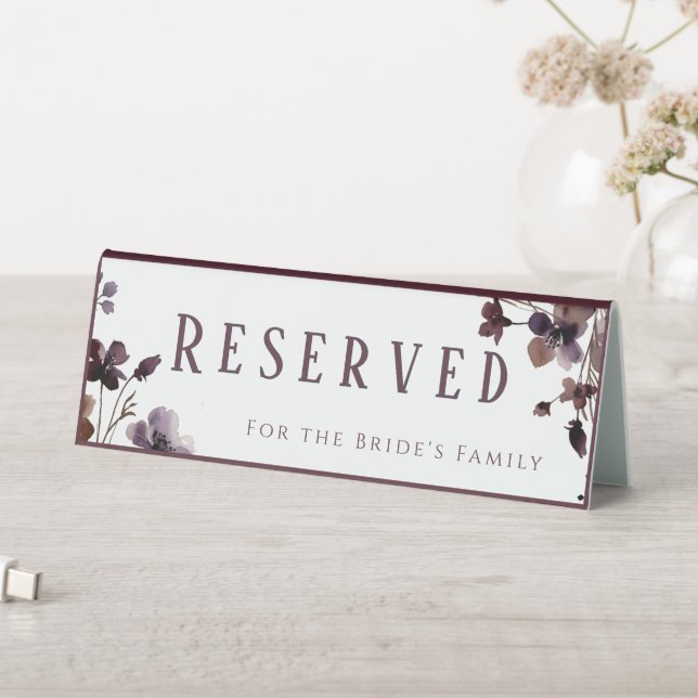 Wine Red Plum Mauve Fall Floral Wedding (In SItu (Table))
