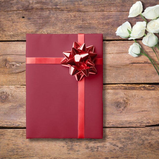 Wine Red Solid Colour | Classic | Elegant Wrapping Paper (Creator Uploaded)