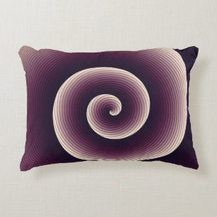 Wine Red Twirl Decorative Cushion