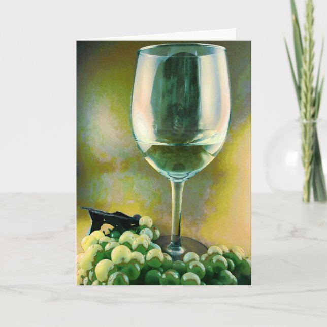 Wine Reflections Greeting Card (Front)