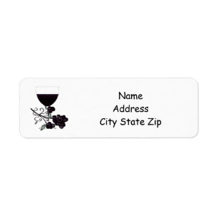 **WINE** RETURN ADDRESS LABEL