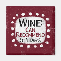 Wine Review 5 Stars Refrigerator Magnet
