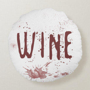 Wine Round Cushion