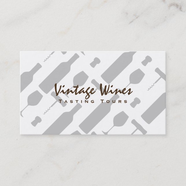 Wine Set | Vintage Business Card (Front)