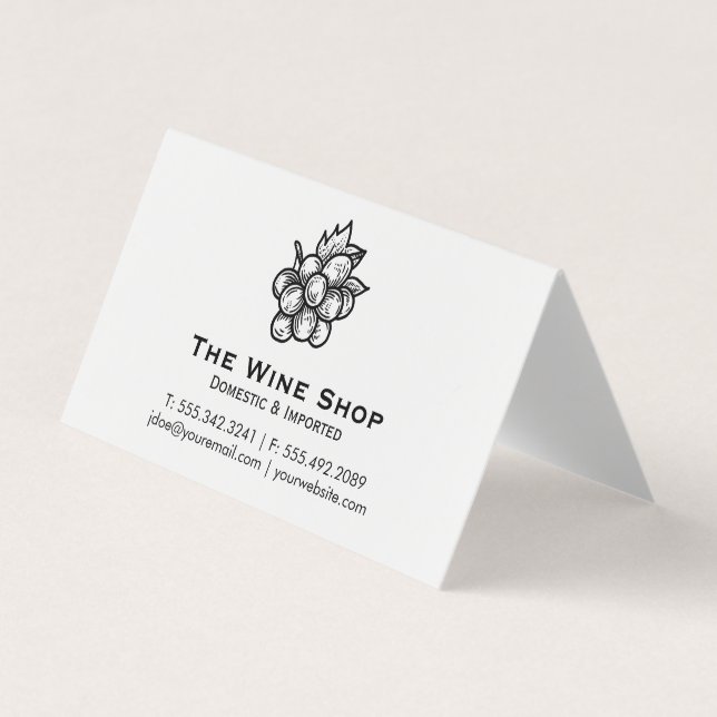 Wine Shop Business Card (Front)