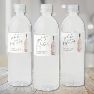 Wine Simple Aged To Perfection Birthday Water Bottle Label