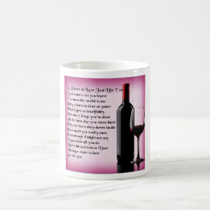 Wine   Sister in Law  Poem Coffee Mug