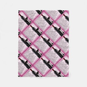 Wine Sister in Law Poem Fleece Blanket