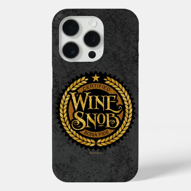 Wine Snob Case-Mate iPhone Case (Back)