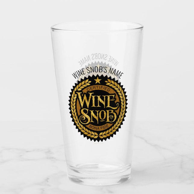 Wine Snob Glass (Front)