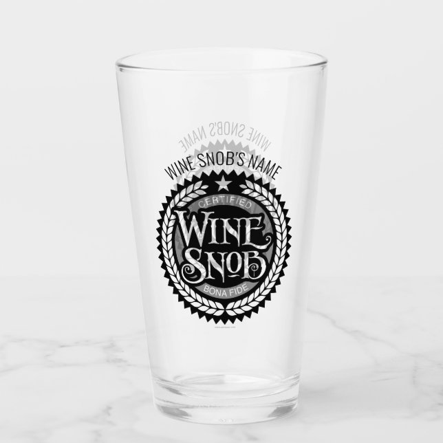 Wine Snob Glass (Front)