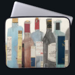 Wine & Spirits Laptop Sleeve<br><div class="desc">Wine & Spirit II by Samuel Dixon. Features a collection of various wines and spirits.</div>