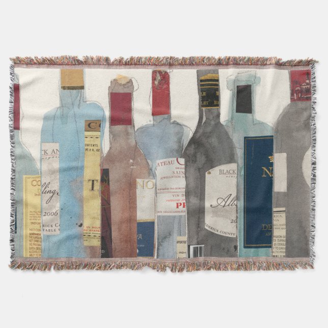 Wine & Spirits Throw Blanket (Front)
