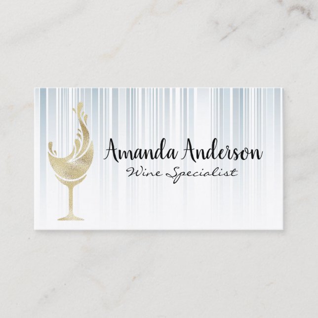 Wine Splash | Vineyard | Winery Business Card (Front)