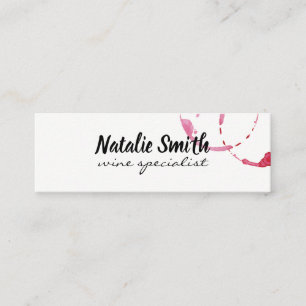 Wine Stain Mini Business Card