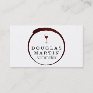 Wine Stain   Red Artistic II Business Card