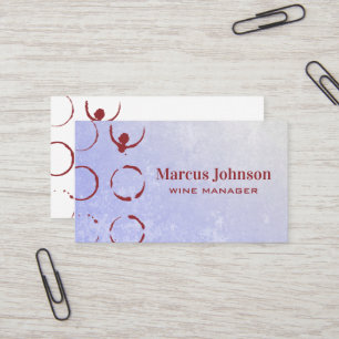 Wine Stain   Textured Background Business Card
