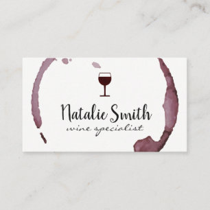 Wine Stain (wine glass) Business Card