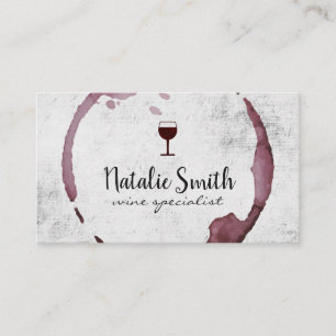 Wine Stain (wine glass) Business Card