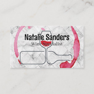 Wine Stain   Winery Logo Business Card