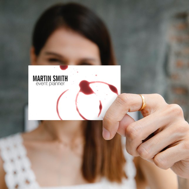 Wine Stains Business Card (Creator Uploaded)