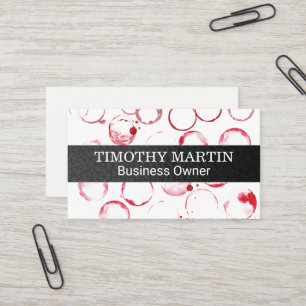 Wine Stains   Winery  Business Card