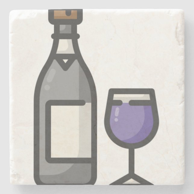 wine stone coaster (Front)