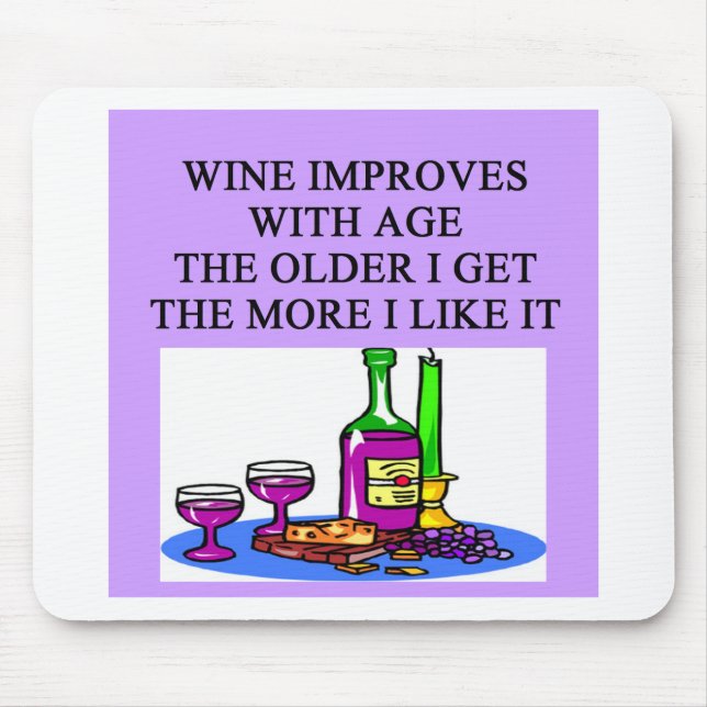 WINE taster lover joke Mouse Mat (Front)