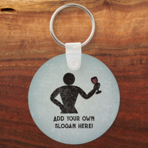Wine taster / vitner/ sommelier - your text on key ring