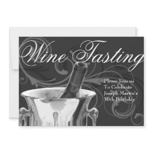 Wine Tasting 50th Birthday Party Elegant French