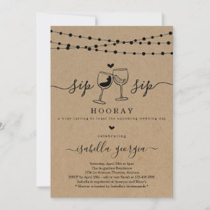 Wine Tasting Bridal Shower Invitation