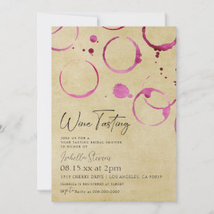 Wine Tasting Bridal Shower Invitation
