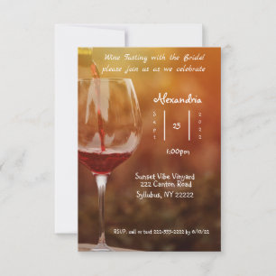 Wine Tasting Bridal Shower Invitation