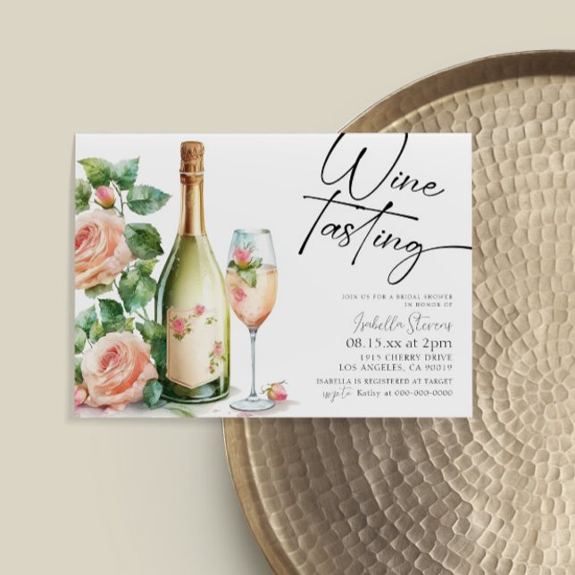 Wine Tasting Bridal Shower Invitation (Creator Uploaded)