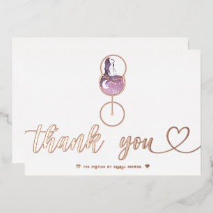 Wine Tasting Bridal Shower Script Thank You Card