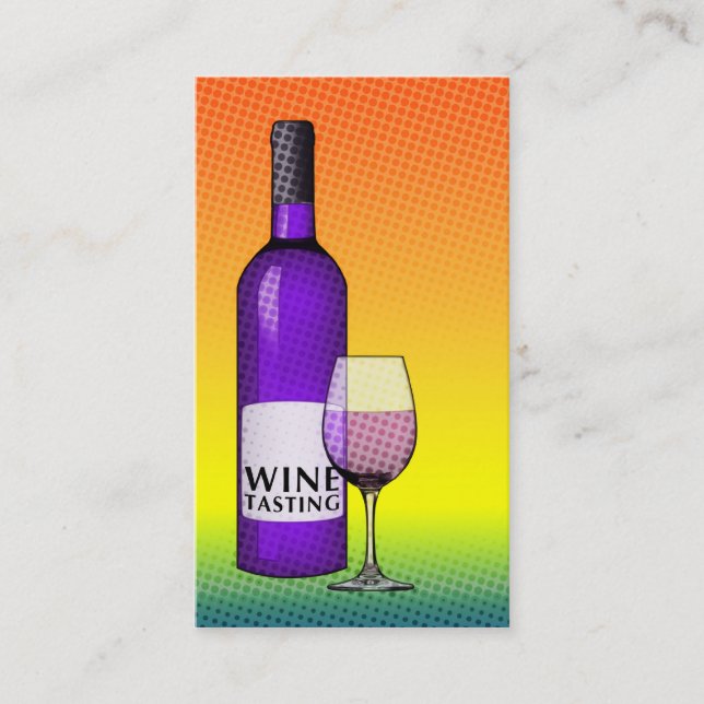 wine tasting business card (Front)