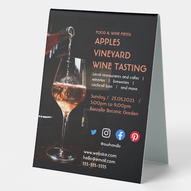 wine tasting charity vineyard food drink festival  (Front)