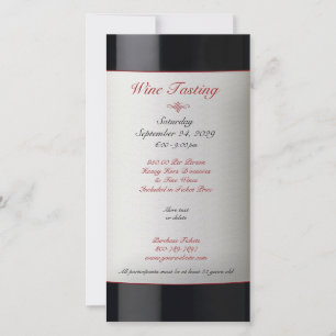 Wine Tasting Event Invitation