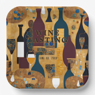 Wine Tasting Event Paper Plate