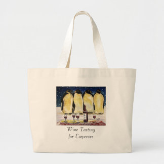 Wine Tasting for Emperors Large Tote Bag