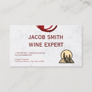 Wine Tasting Grower Vineyard Business Card