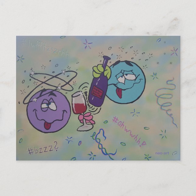 Wine tasting holiday postcard (Front)