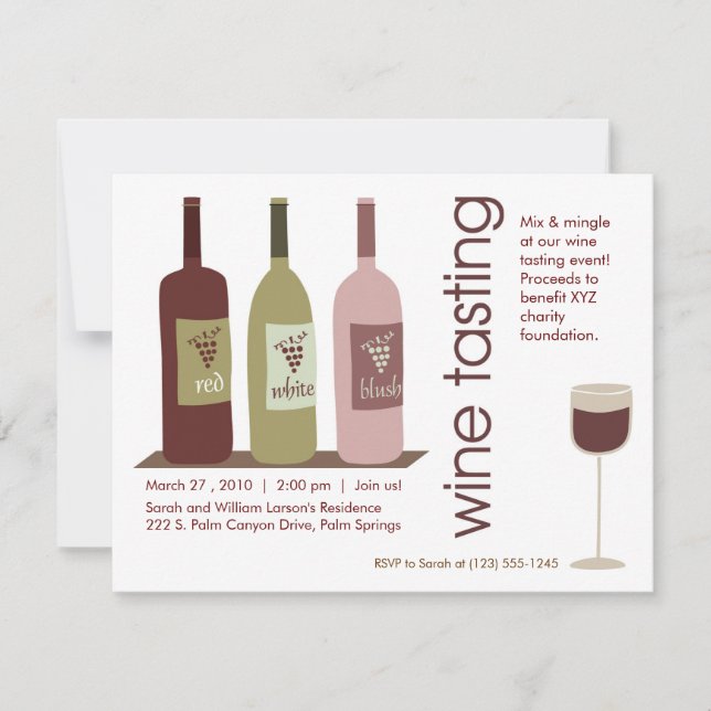 Wine Tasting Invitation (Front)