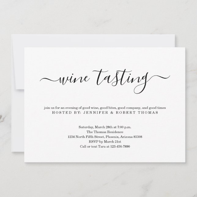Wine Tasting Invitation (Front)