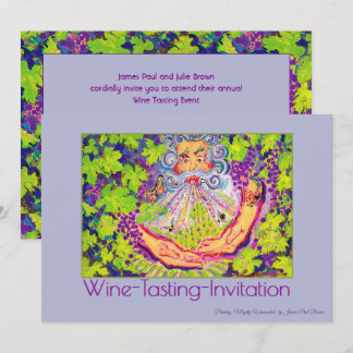 Wine-Tasting Invitation "Mighty Winemaker" 
