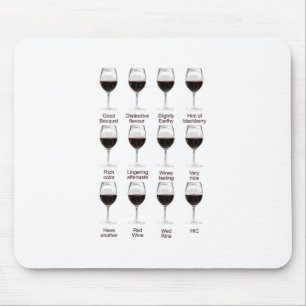 Wine tasting mouse mat