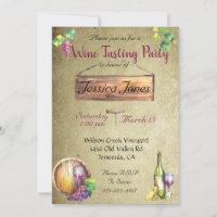 Wine Tasting Party Birthday Bridal Shower