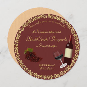 Wine Tasting Party Event Invitation