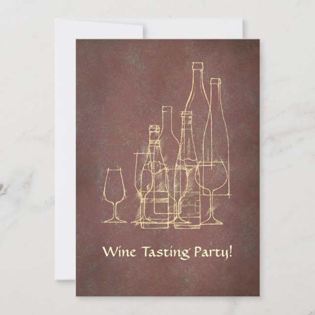 Wine Tasting Party Invitation (Front)
